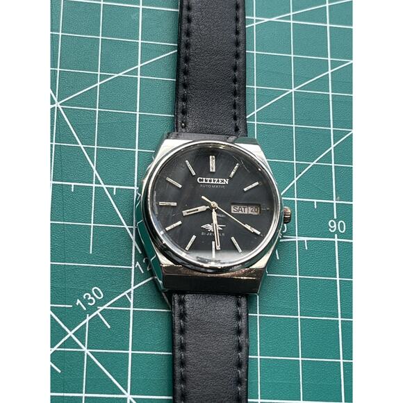 Citizen Eagle 7 Automatic Black Dial RUNNING! - Picture 1 of 3